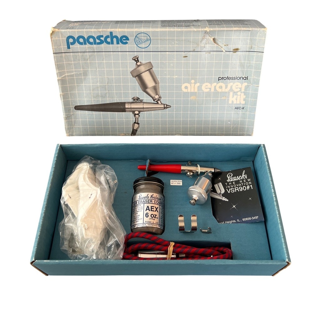 Paasche AEC-K Professional Air Eraser Kit Vintage Etching Cleaning Tool Unused